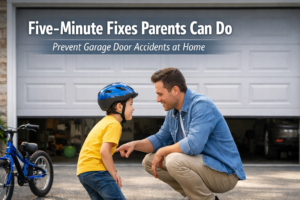 Five Minute Fixes Parents Can Do to Prevent Garage Door Accidents at Home